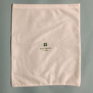 Kate Spade White Drawstring Dust Bag